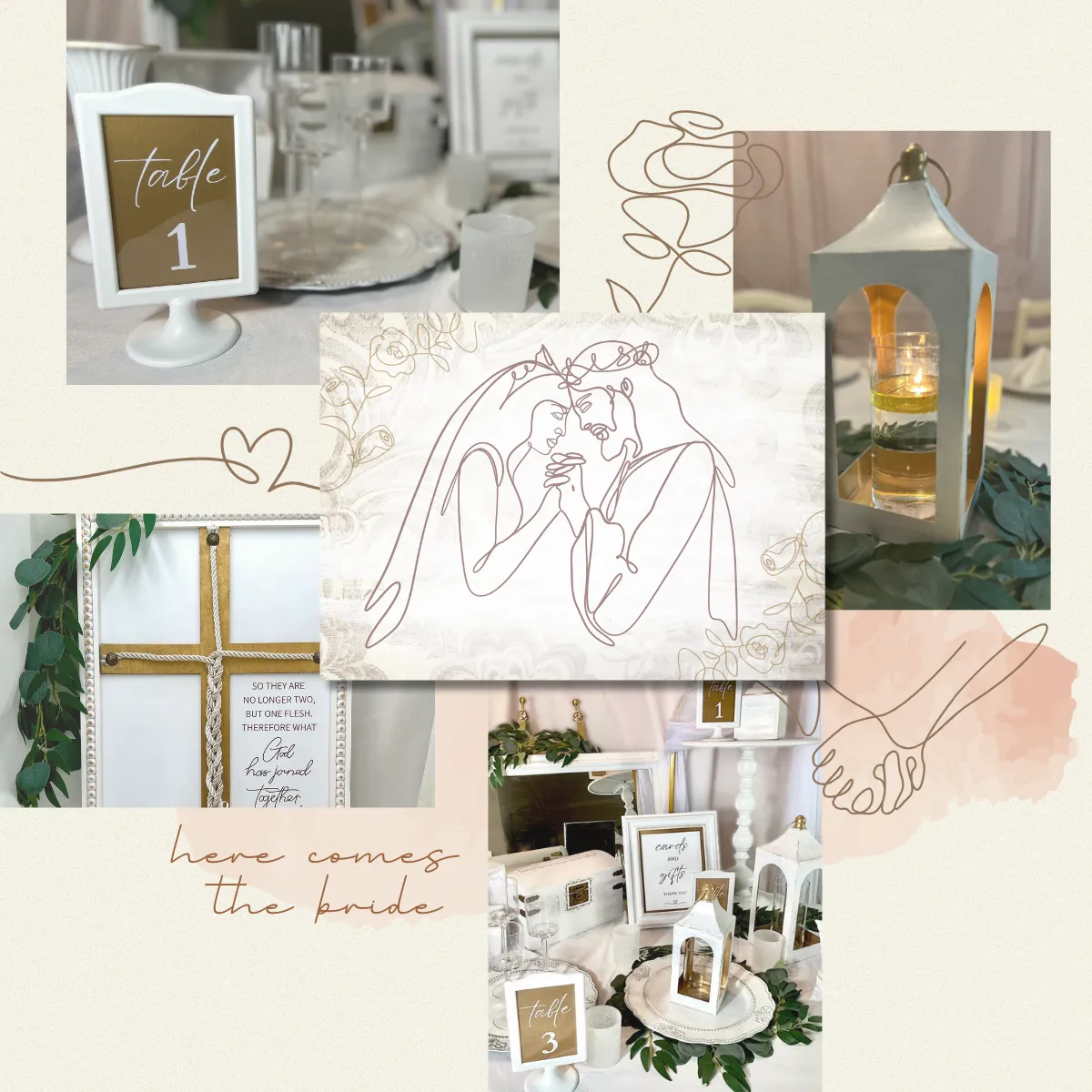 Here Comes the Bride Décor Collection