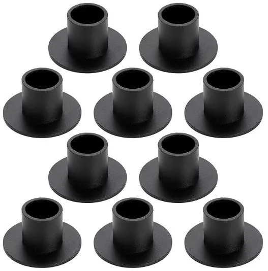 Black metal taper candle holders