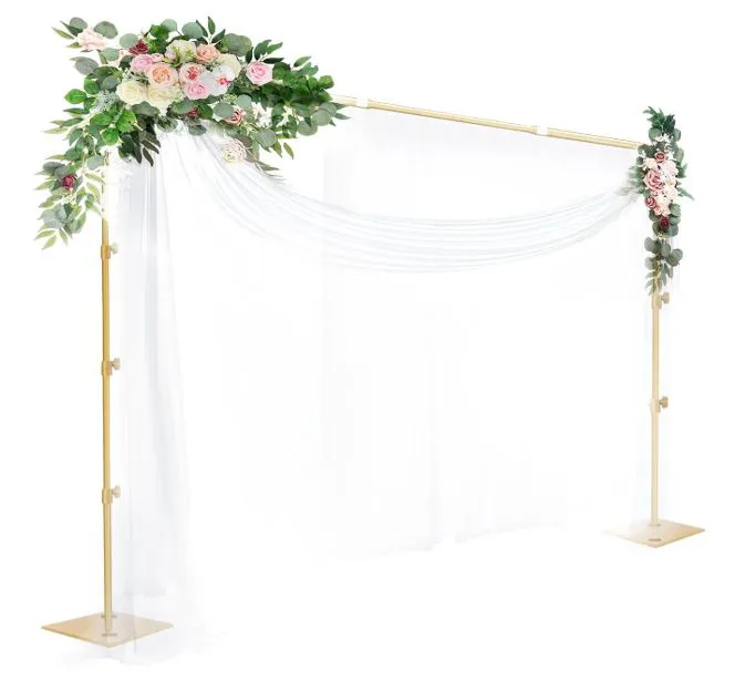 Heavy Duty Gold Adjustable Backdrop Stand