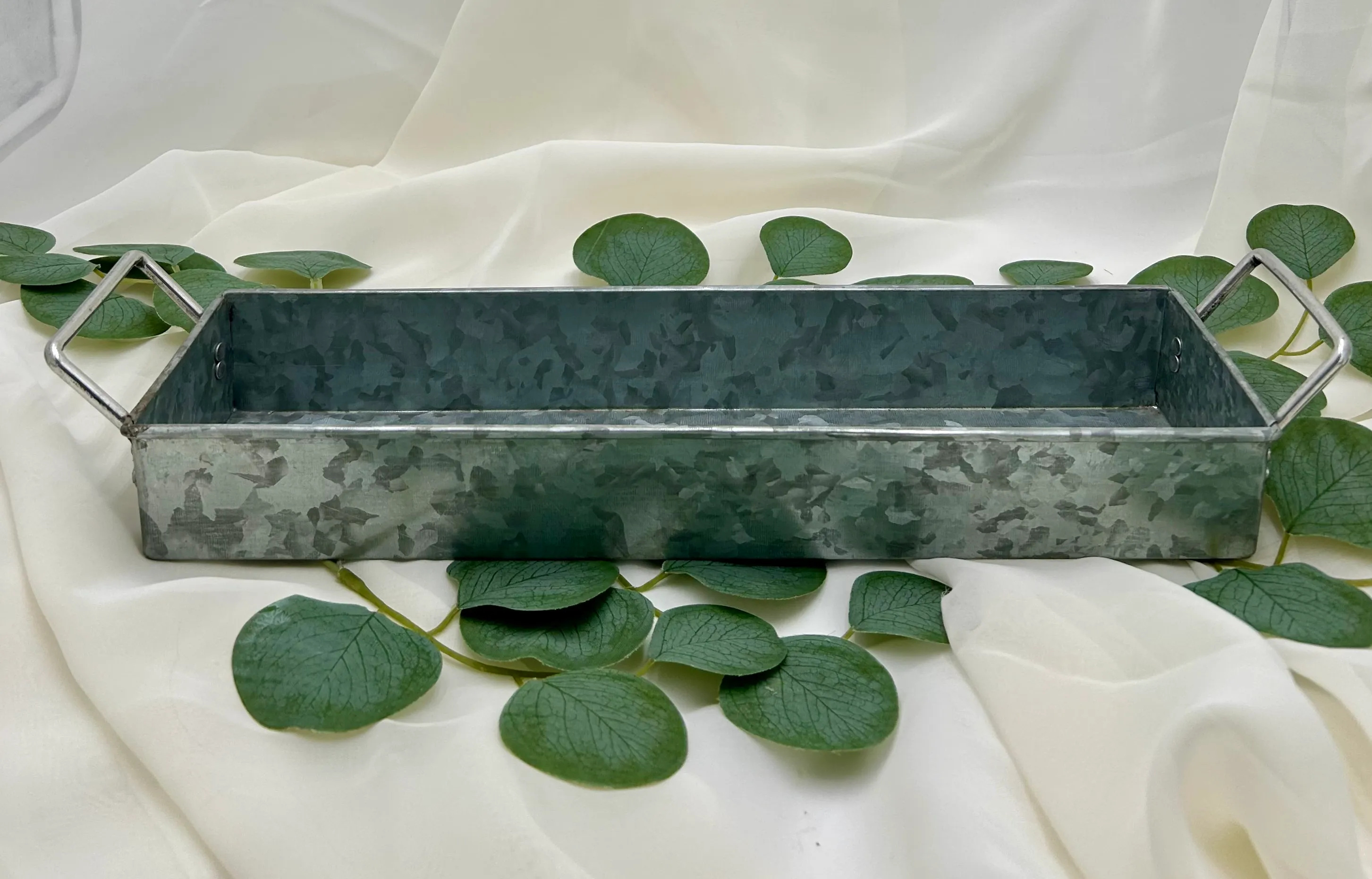 Rectangular Galvanized Steel Vases