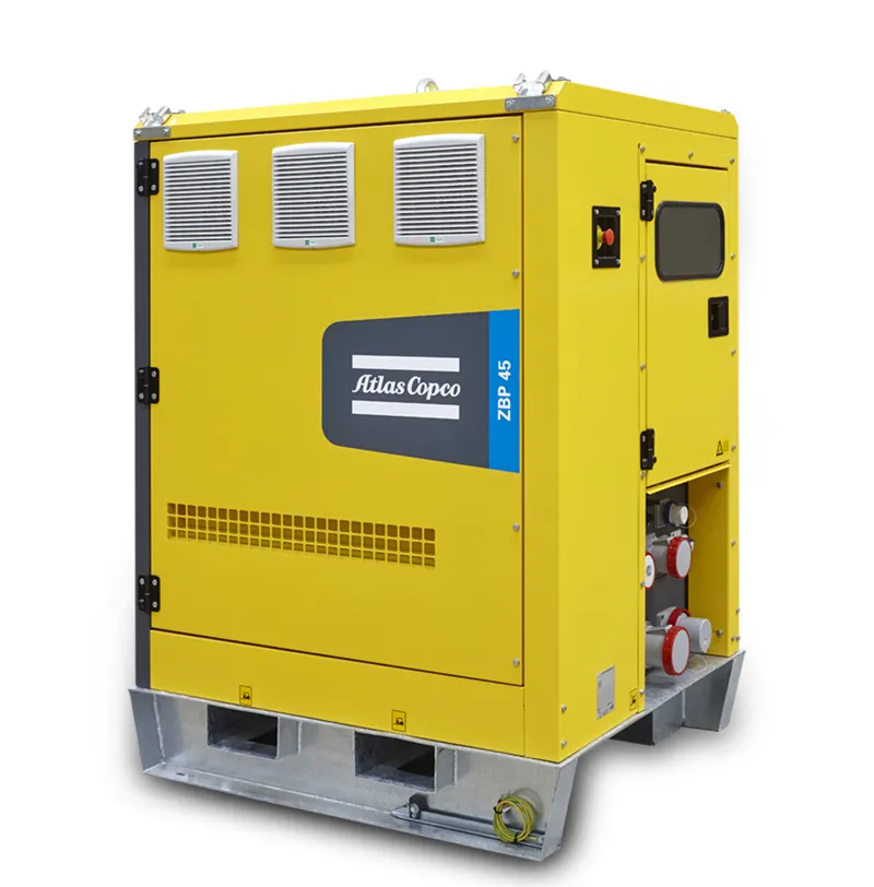 ZBP45-60, Système de stockage d’énergie Atlas Copco – 36 à 45 kW – jusqu’à 4,7 h d’autonomie