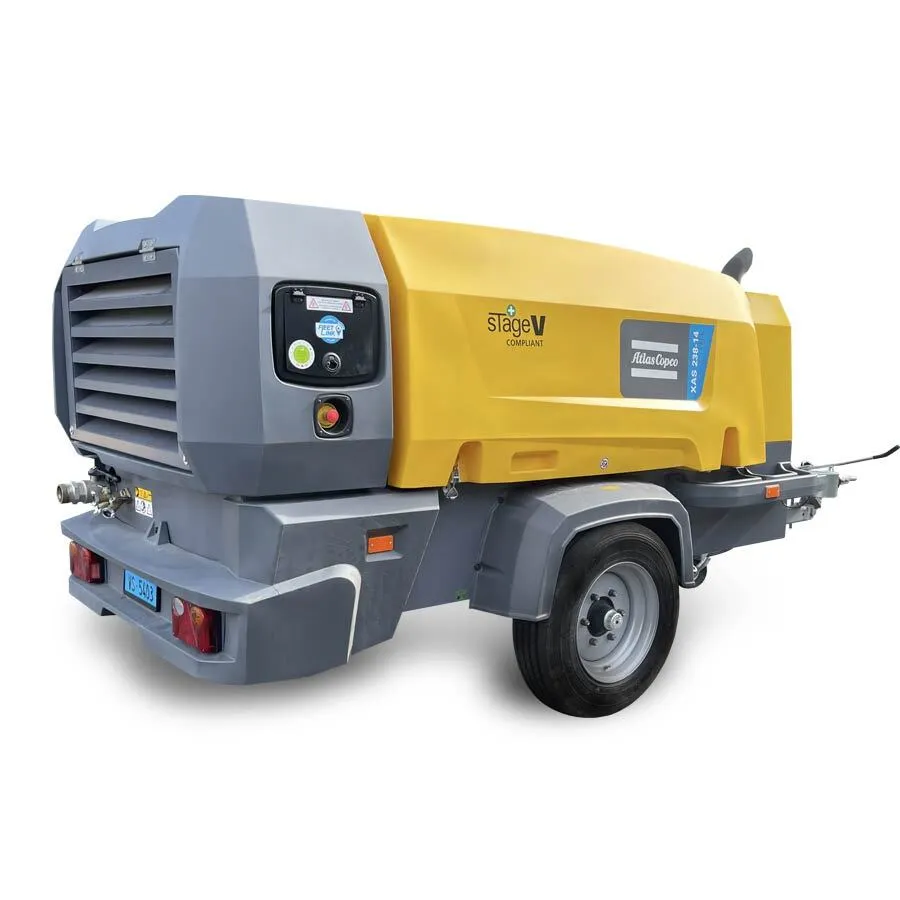 XAS 238-14, Compresseur diesel Atlas Copco – 7 à 14 bar – 12.3 à 14.2 m³/min (PACE)