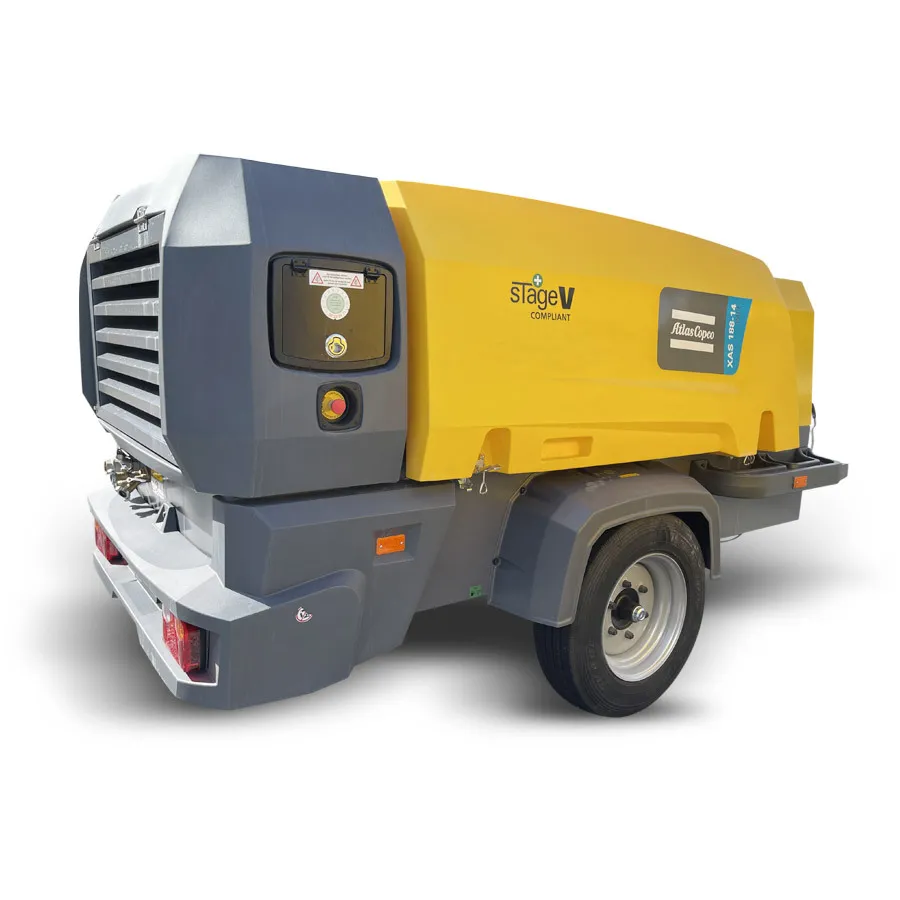XAS 188-14 PACE, Compresseur diesel Atlas Copco – 7 à 14 bar – 9.2 à 10.6 m³/min
