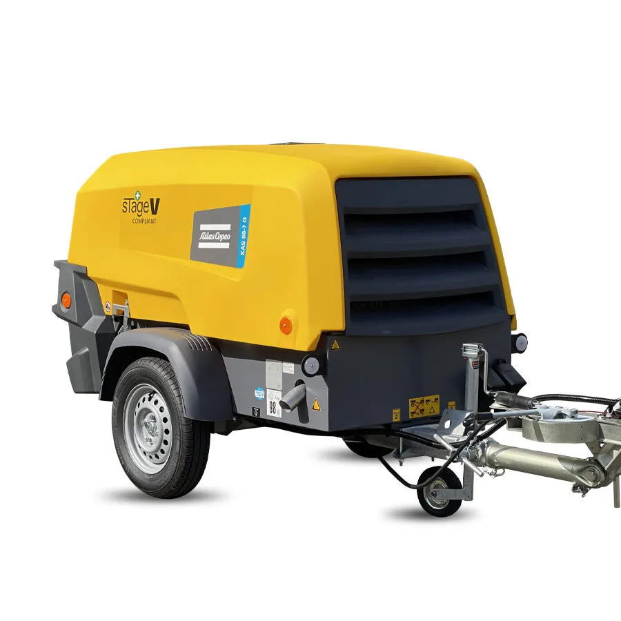 XAS 88-7 G, Compresseur diesel Atlas Copco avec génératrice – 7 bar – 5 m³/min