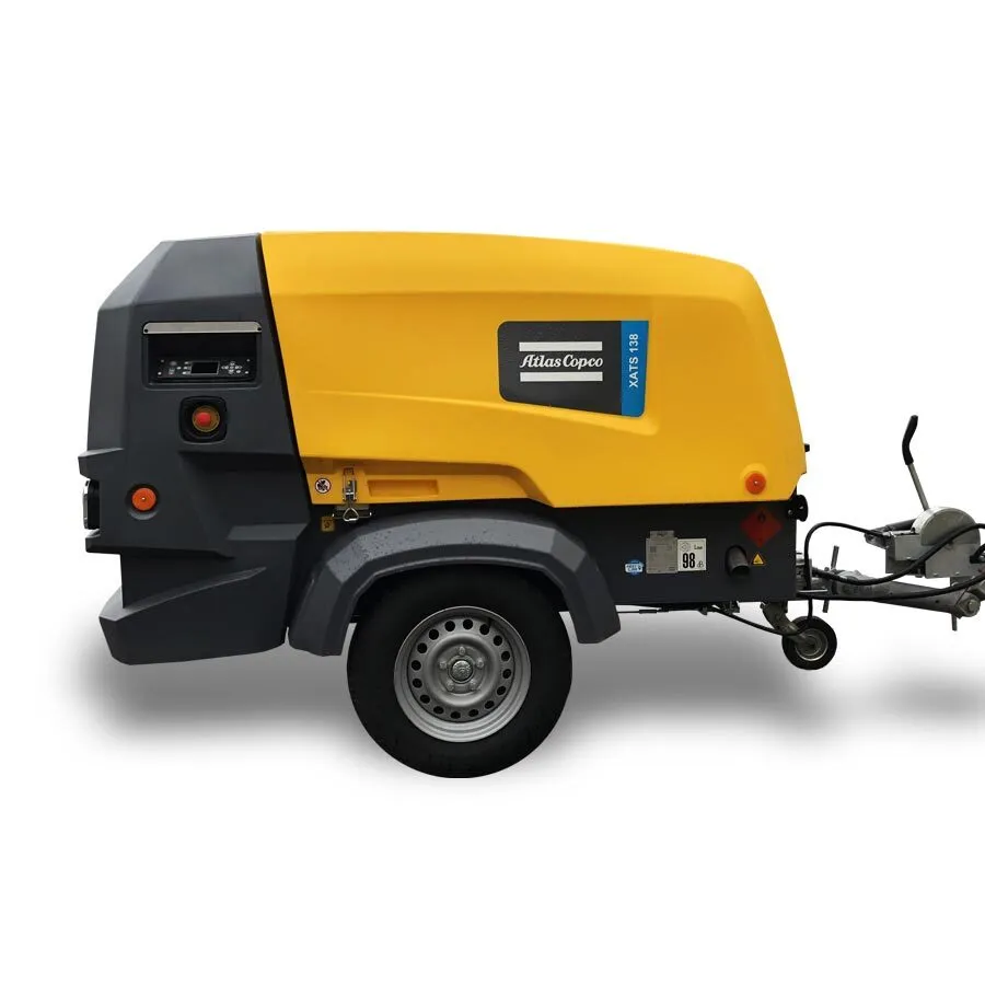 XATS 138 KdA, Compresseur diesel Atlas Copco – 7 à 10 bar – 5.5 à 7 m³/min (PACE)