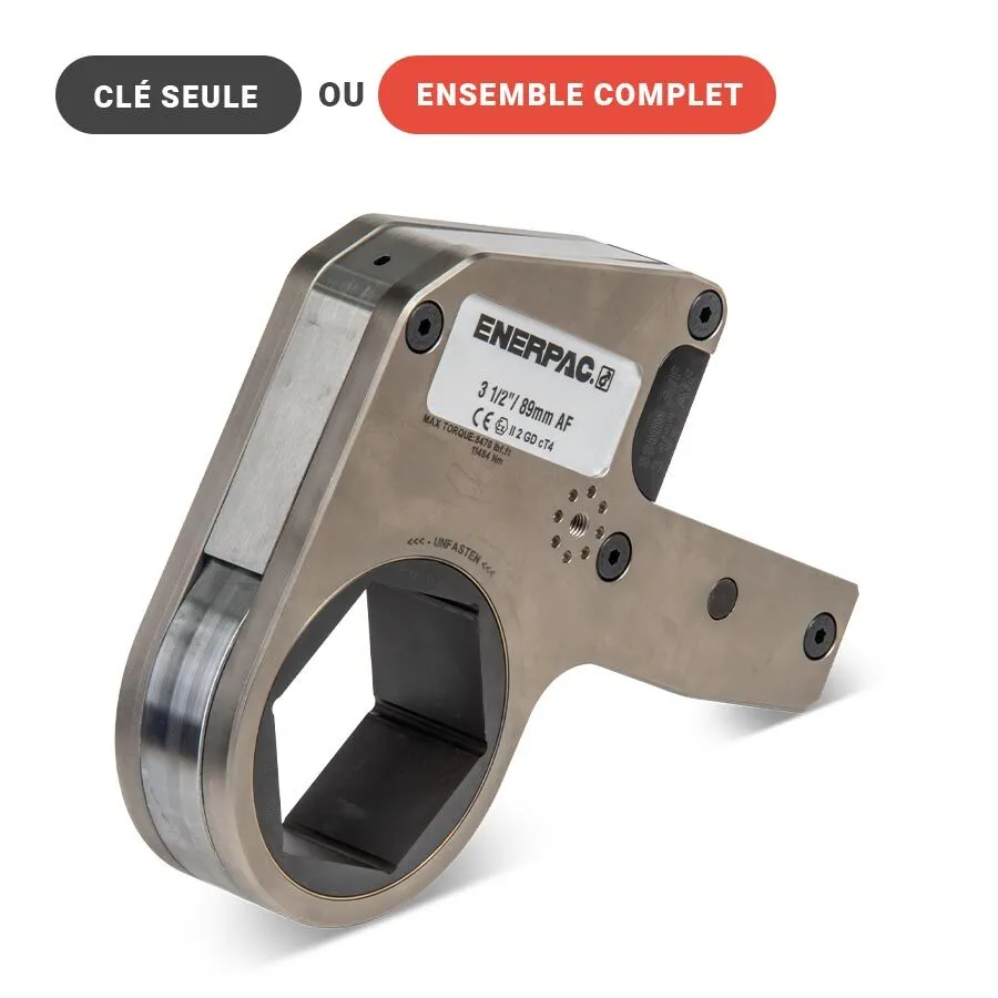 W8312X, Clé hydraulique hexagonale Enerpac 95 mm – 1’148 à 11’484 Nm