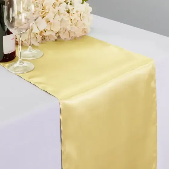 14 X 108" Satin Table Runner - Gold
