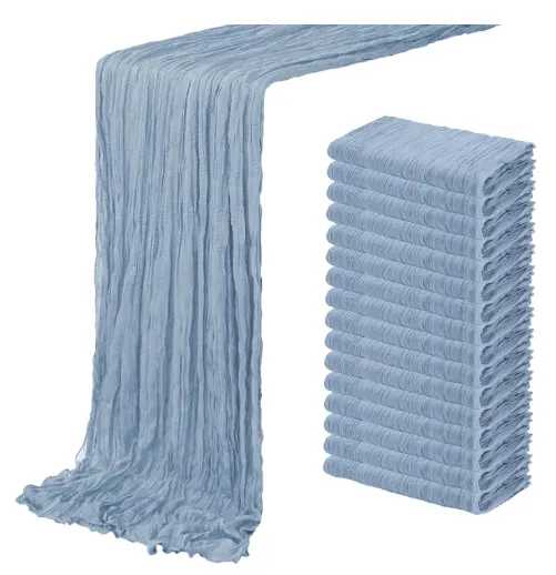 Dusty Blue Table Runner 20 x 120 Inches