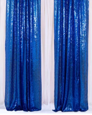 Royal Blue Sequin Backdrop (2FT x 8FT}