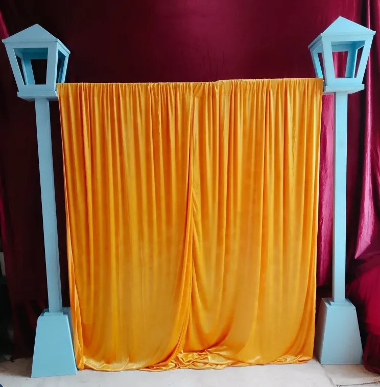 Bright Yellow Velvet Curtains