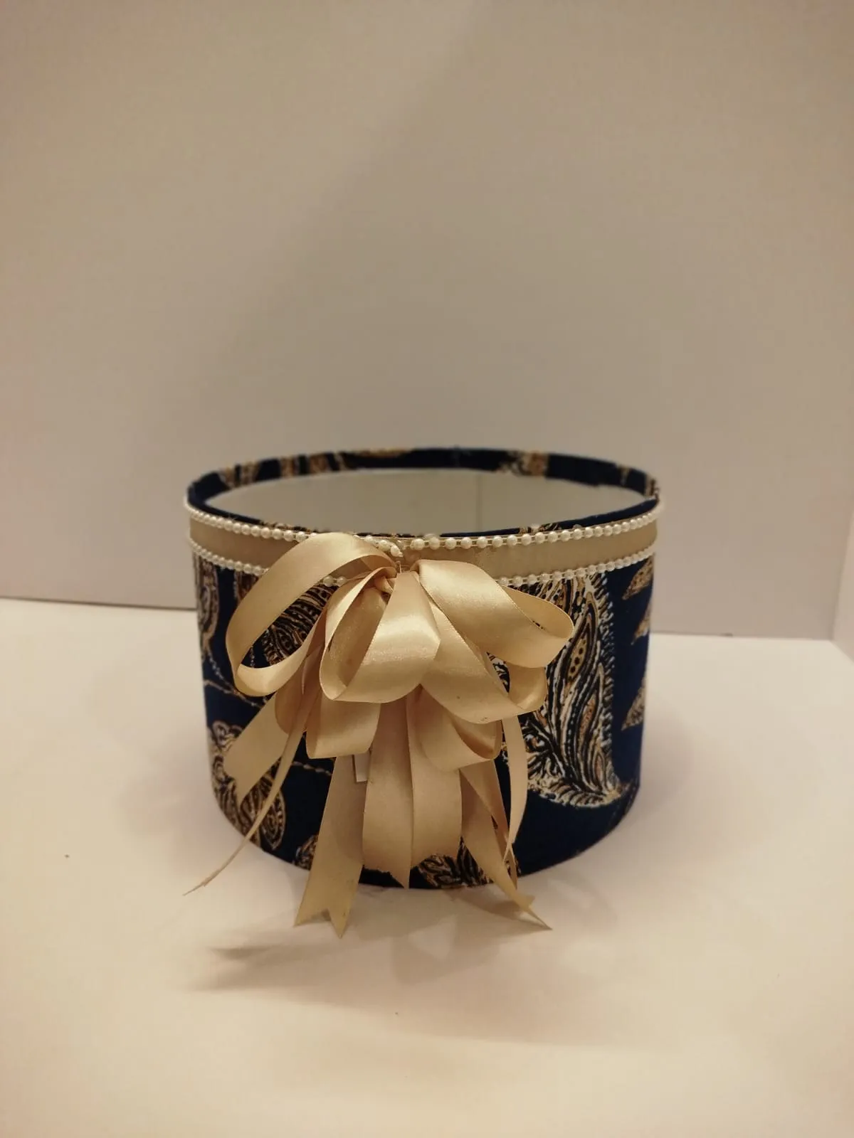 Blue fabric printed box Size 12x12 inches Height 8 inches