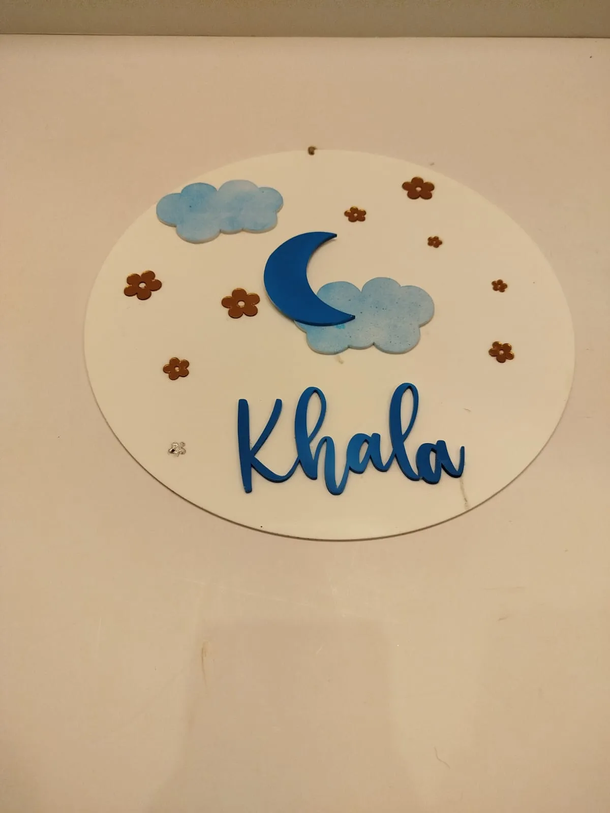 Acrylic baby plague KHALA 12' x 12' 