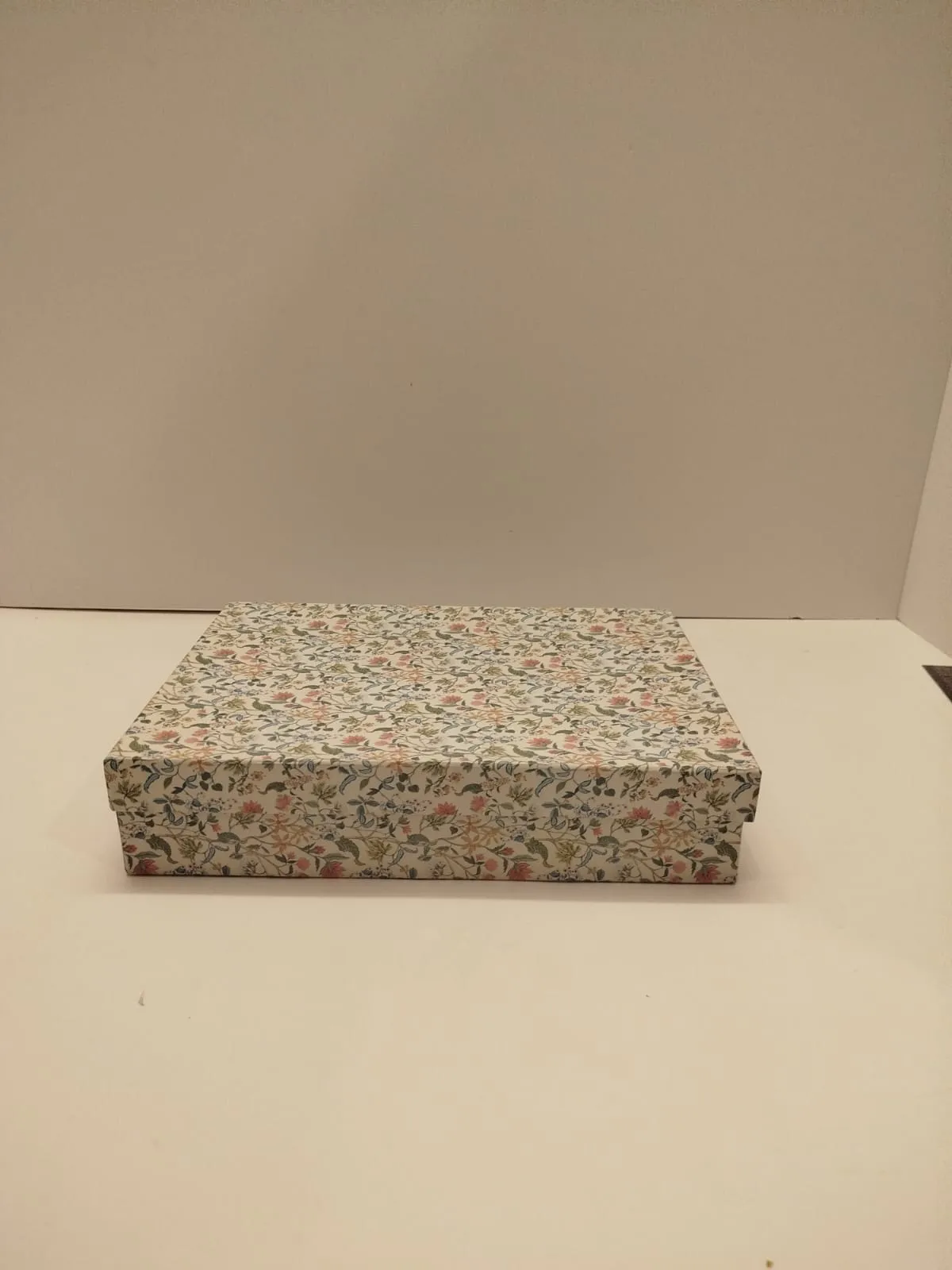 Green printed rectangular box 10" x 14" x 3"