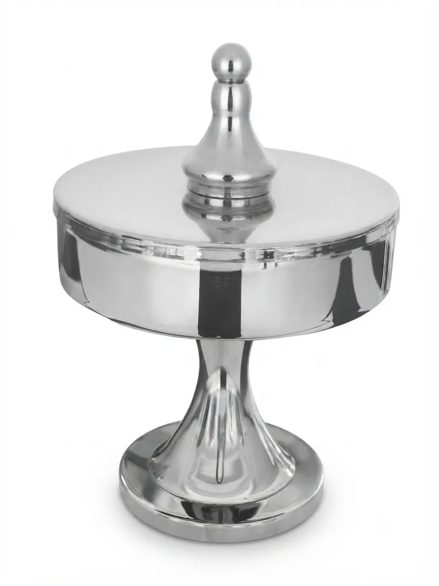 Silver Padestal Bowl with cap