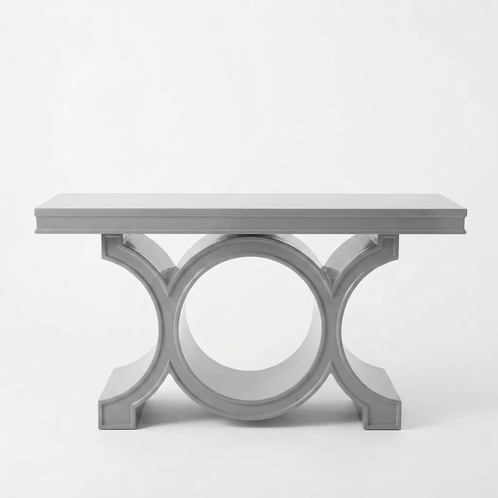 Circular Base Modern Console Table 3ft