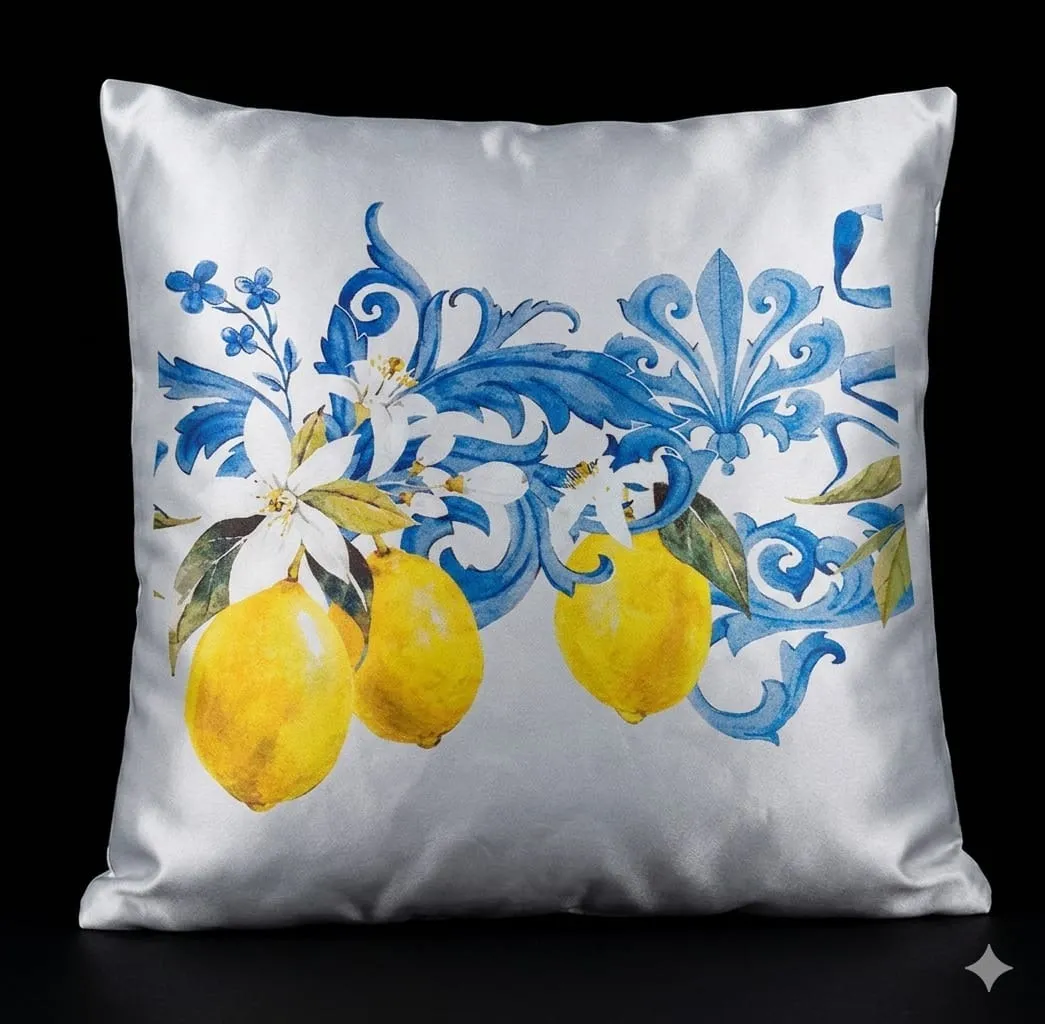 White & Yellow Cushion Cover
