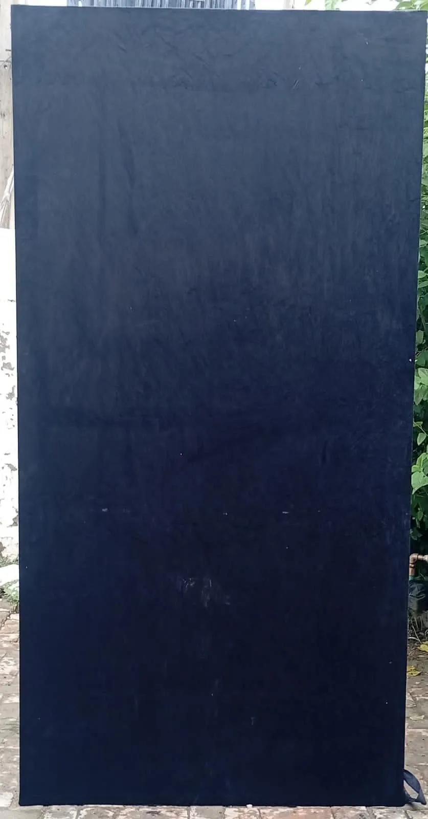 Fabric Panel Black color 4x8