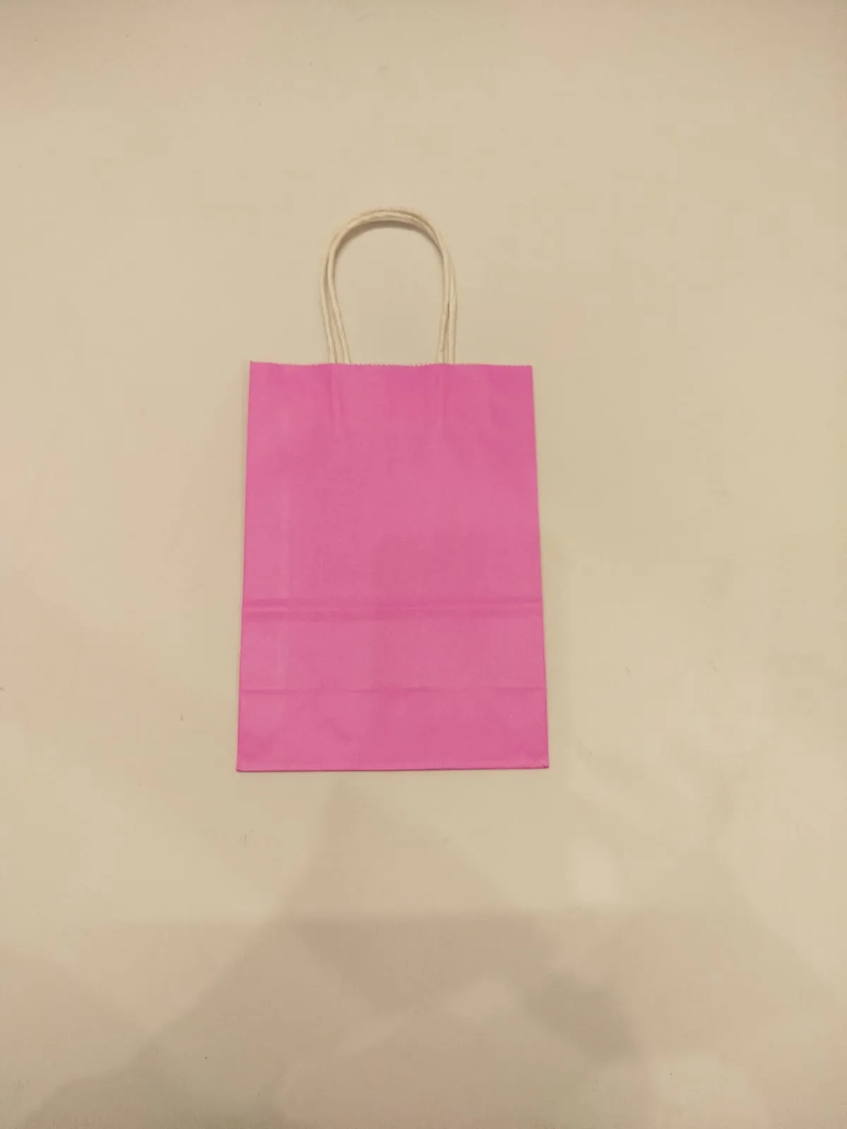Pink paper bag 10' x 8'
