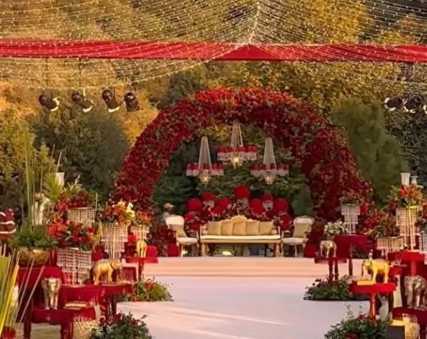 Round Floral Arch Ring Structure (4)