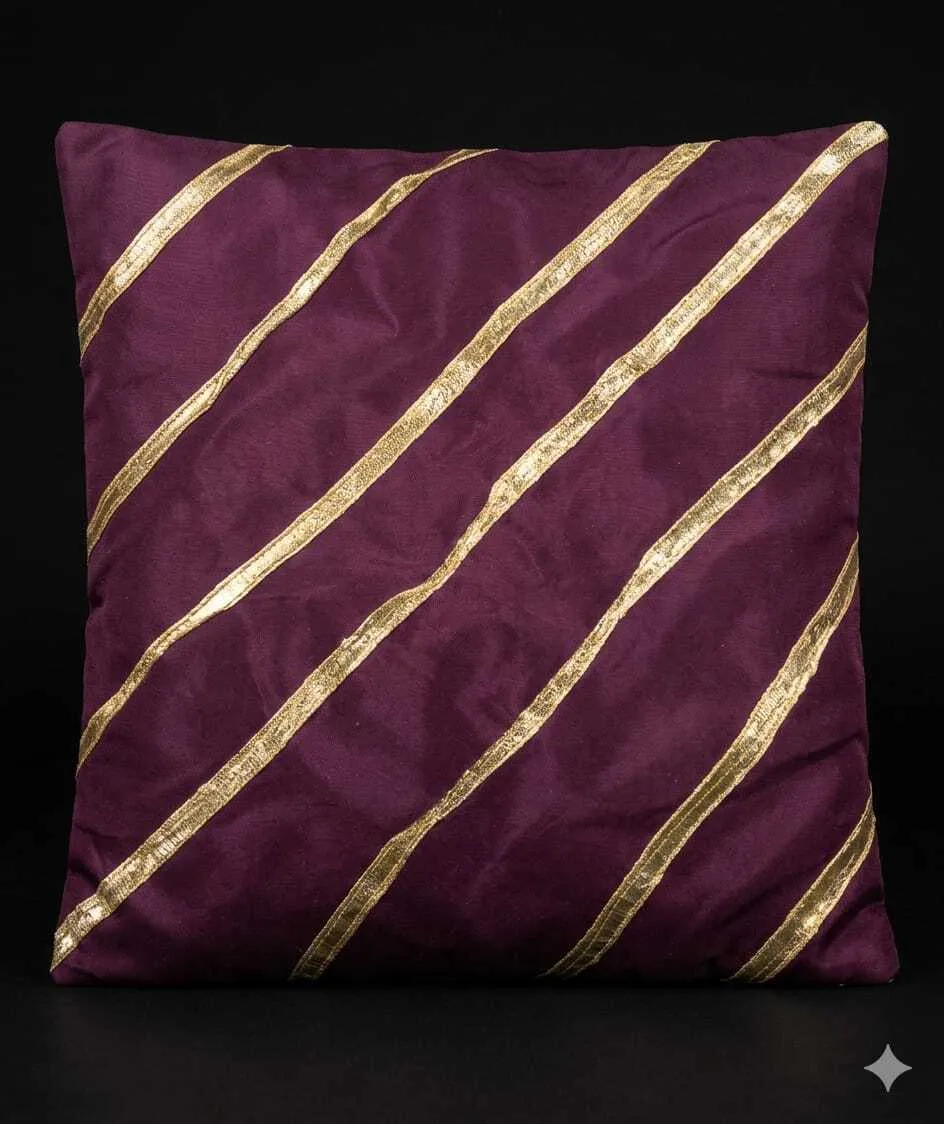 Purple & Gold Cushion Cover 