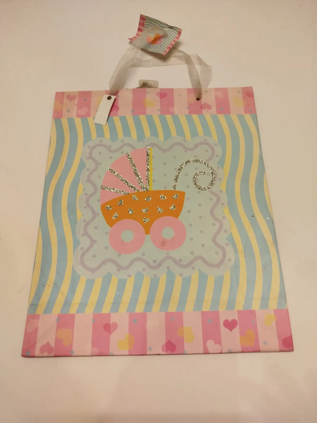Baby Carriage Gift Bag 