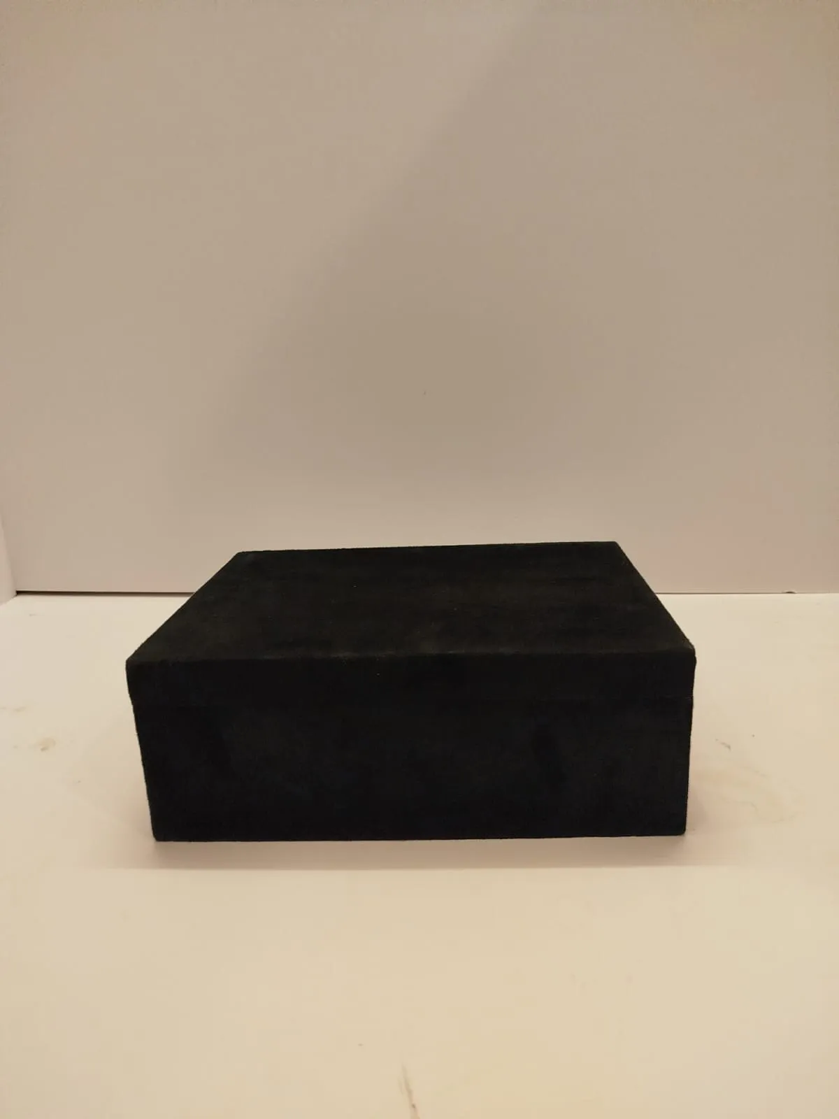 Black fabric trunk Size 12x9 inches Height 3 inches