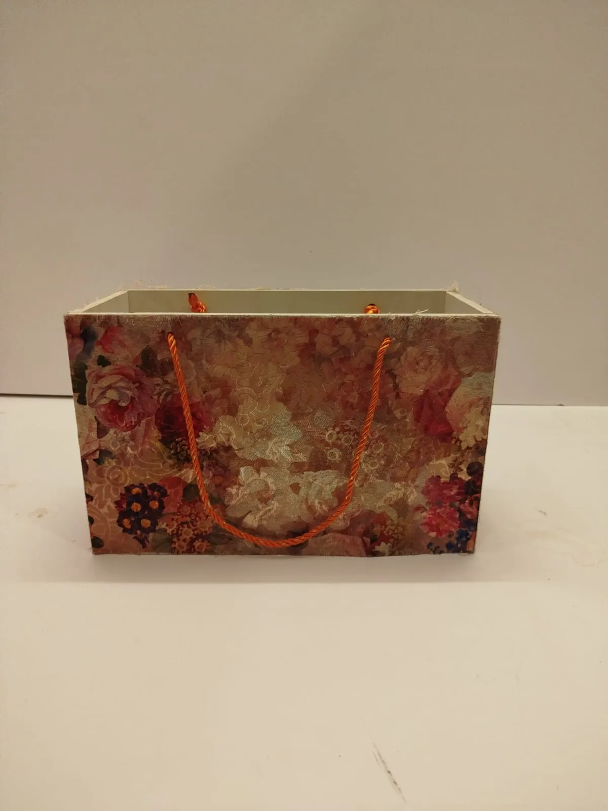Printed fabric handbag Size 13x6 inches Height 8 inches