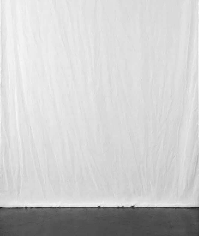 white Chiffon curtain
