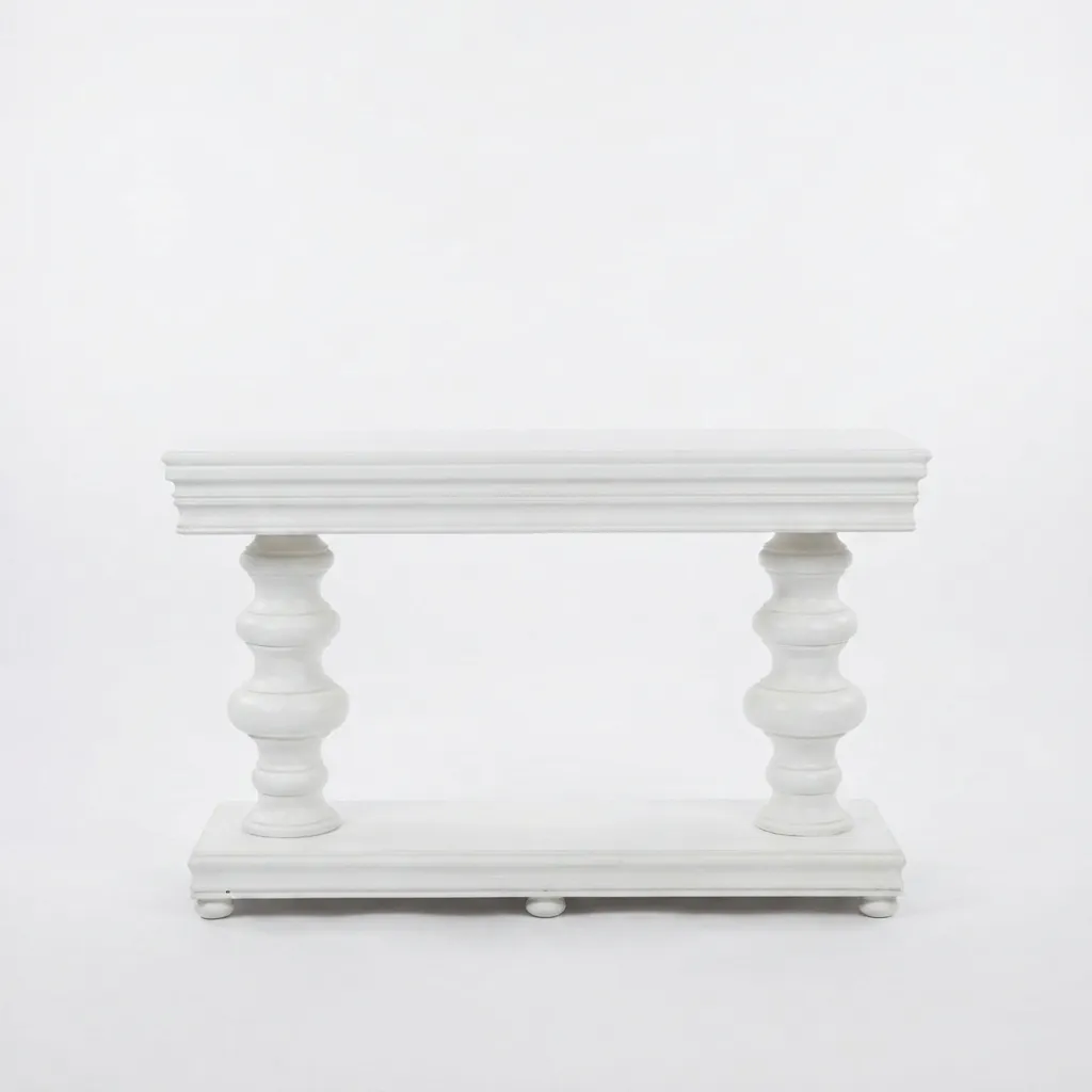 White Console Table 3ft
