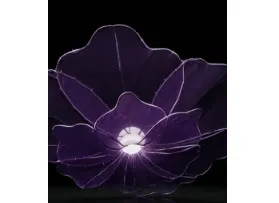 Purple Organza Lotus Flower