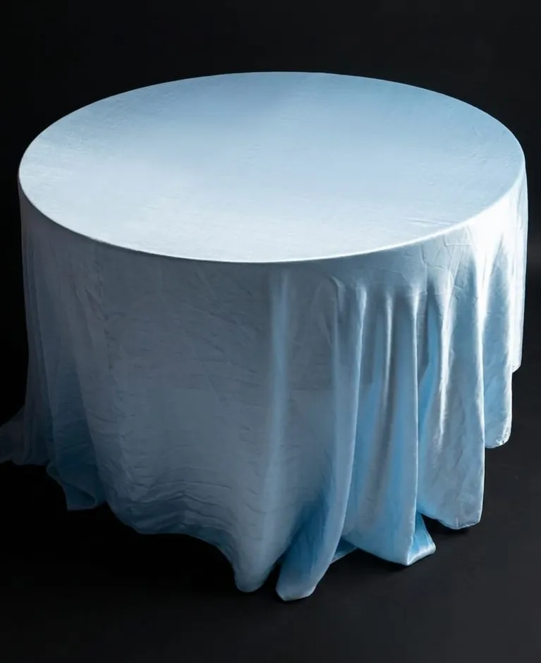 Light Grey Silk Tablecloths (9)