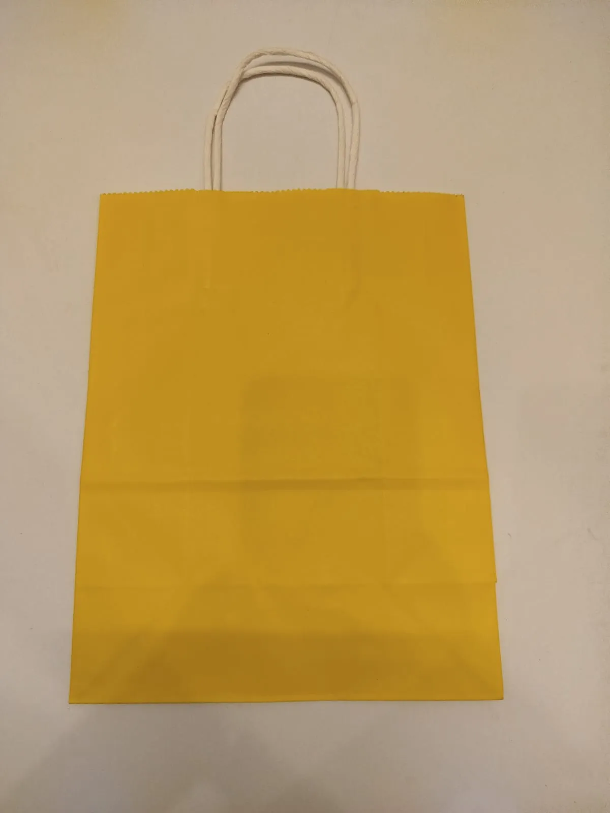 Yellow paper bag 10' x 8'