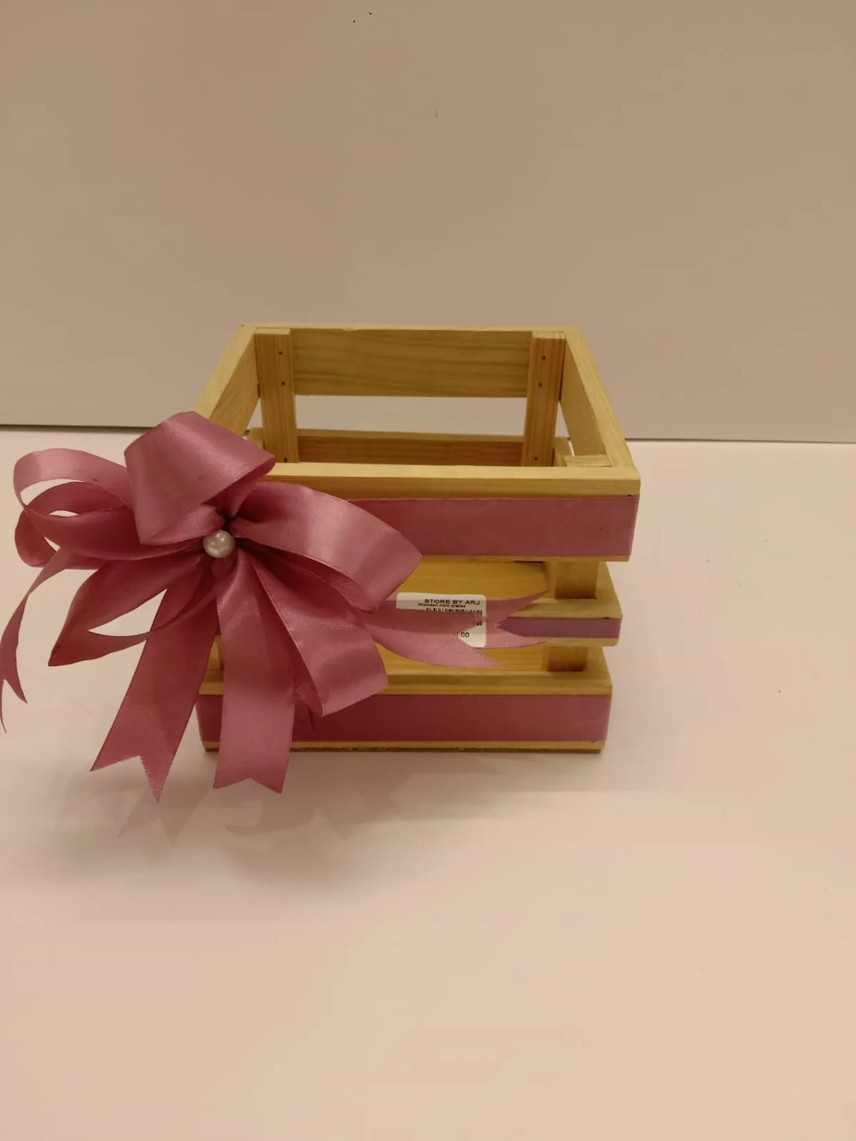 Wooden baby crate Size 7x7 inches