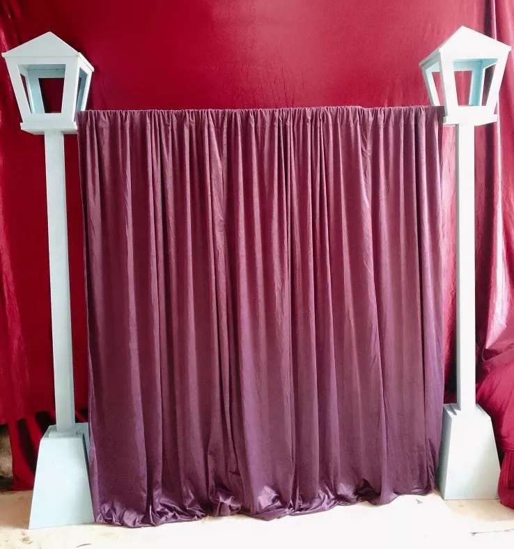 Purple Violet Velvet Curtains