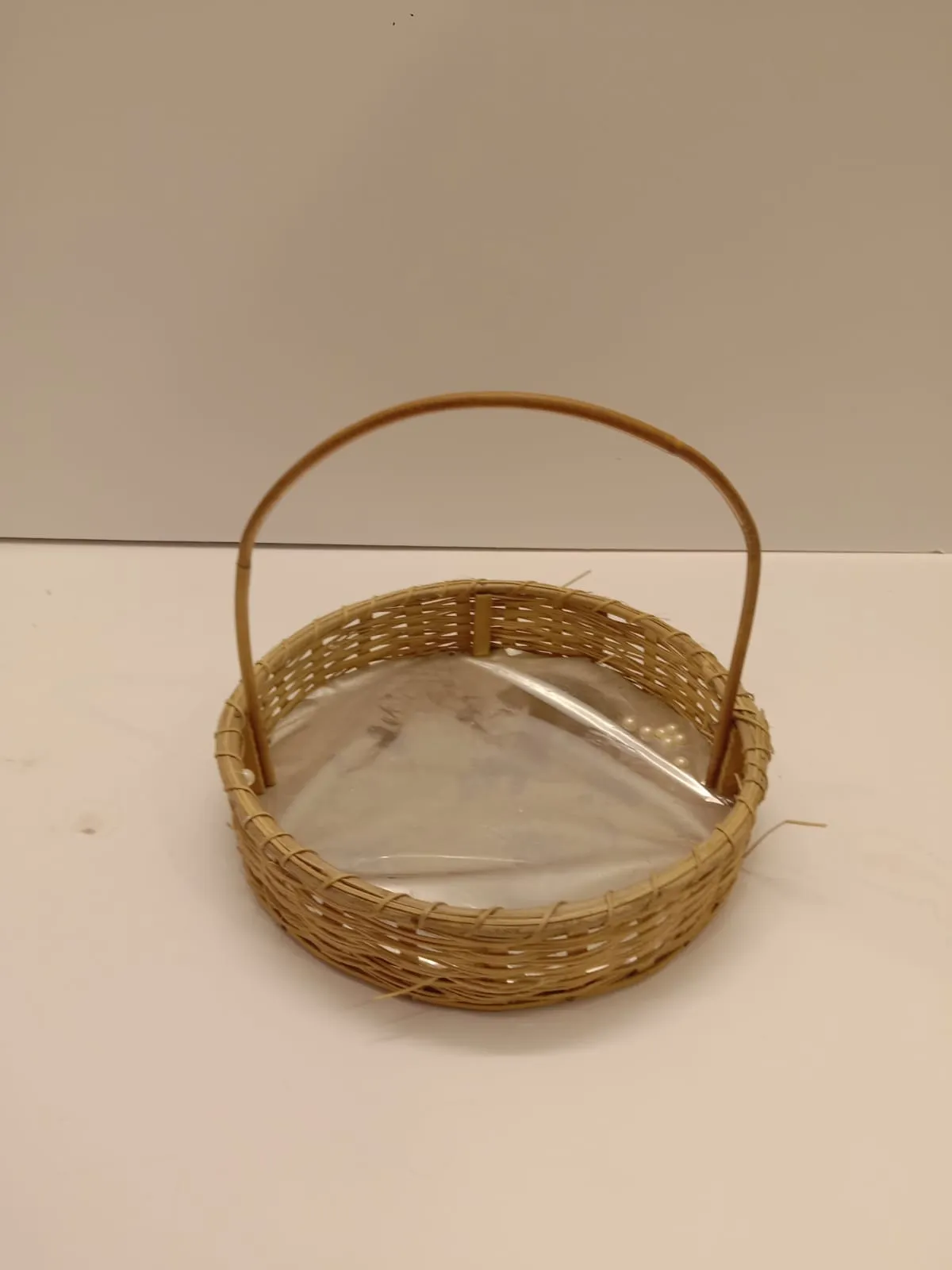 Small round cane baskets