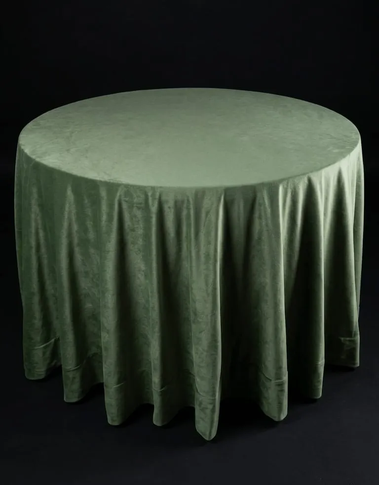 Olive Green Round Tablecloths (16)