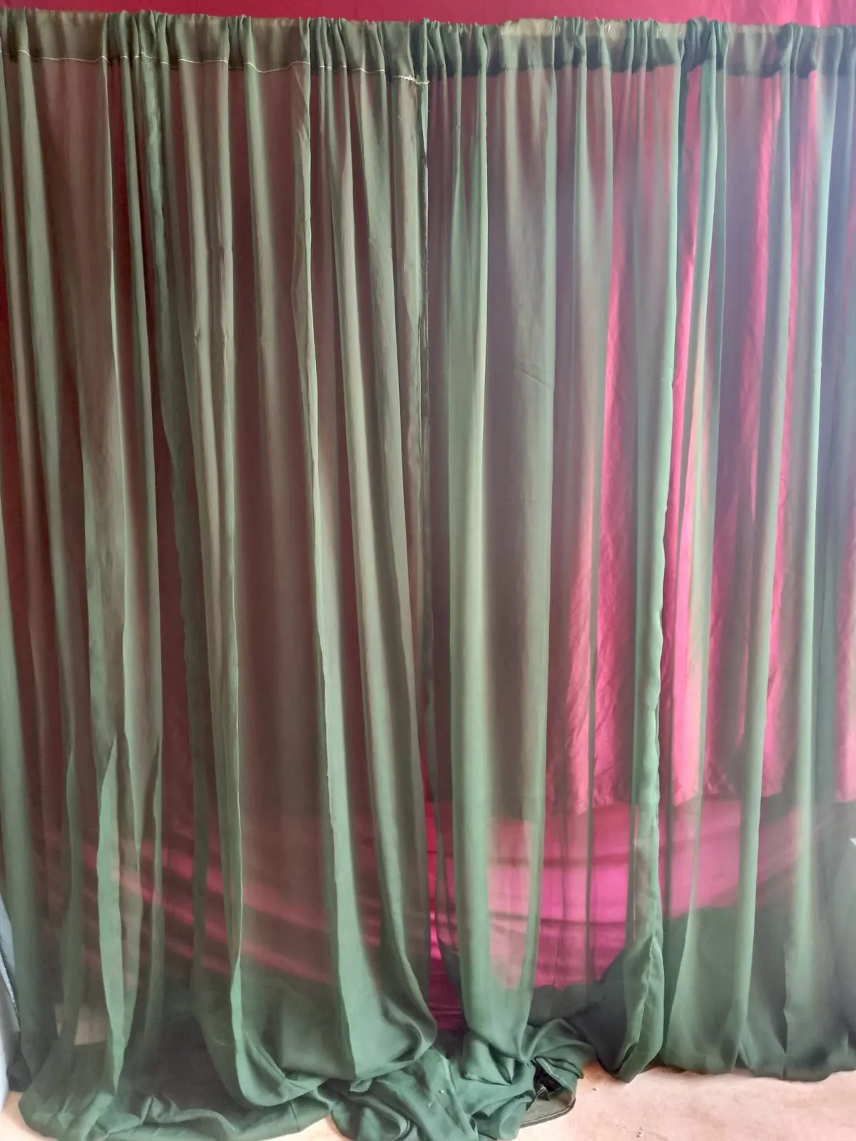 Sage Green Chiffon Curtains (42)
