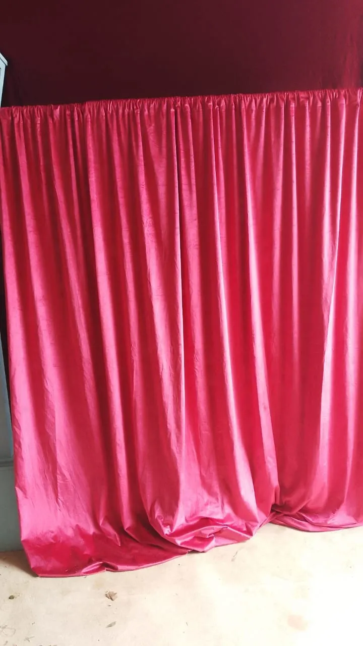 Light Pink Chiffon Curtains (10)