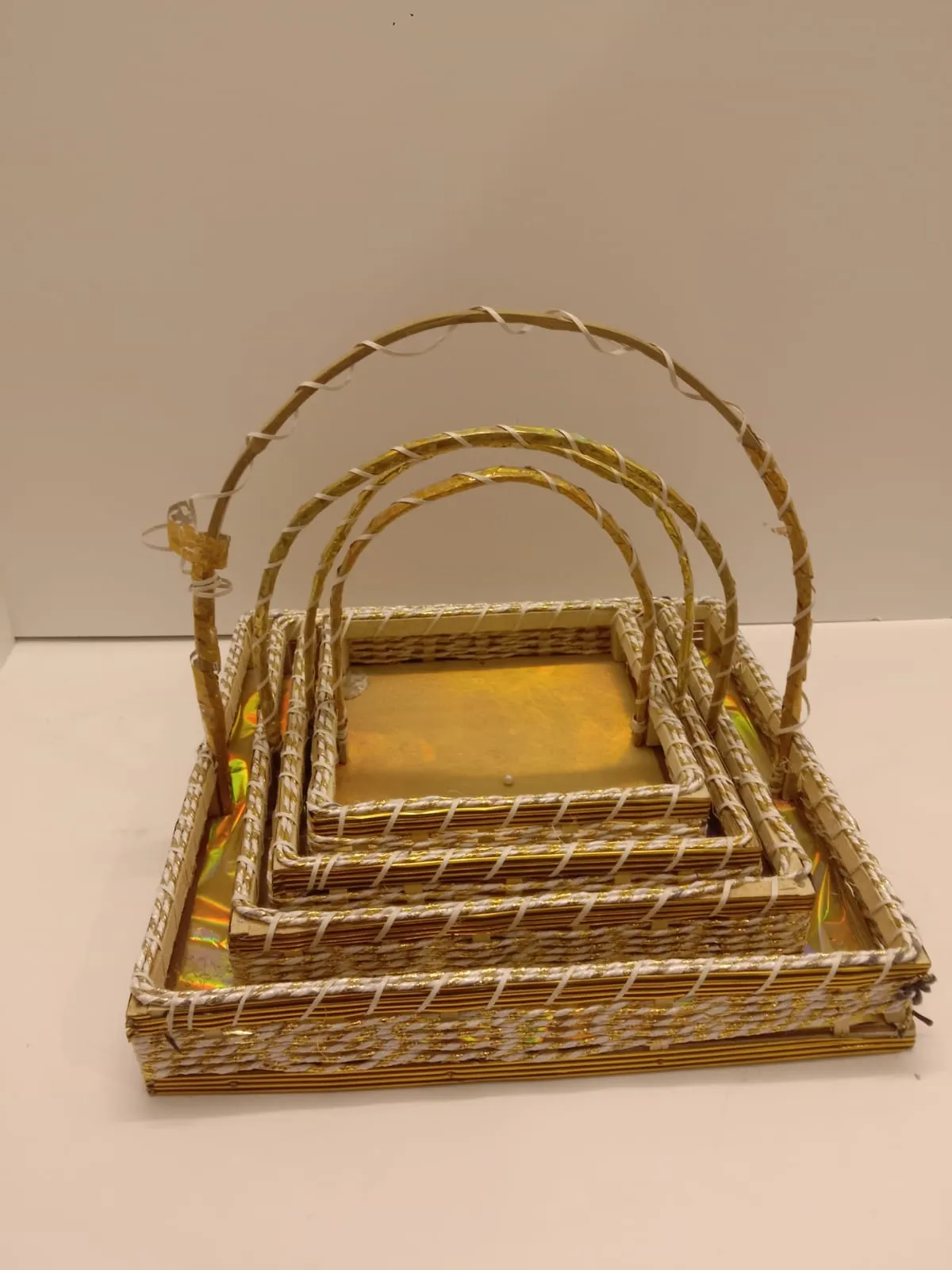 Square cane baskets