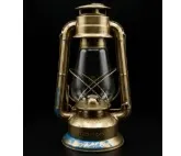 Vintage Golden Hurricane Lamp (11)