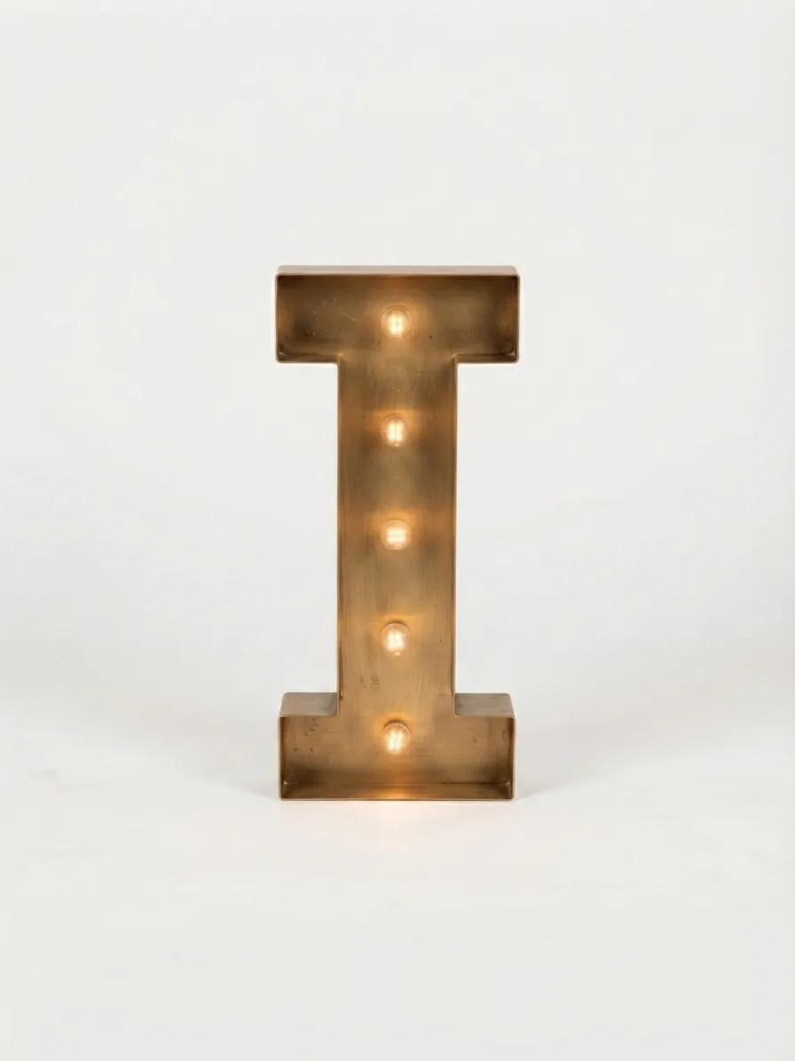 3D LED Letter I