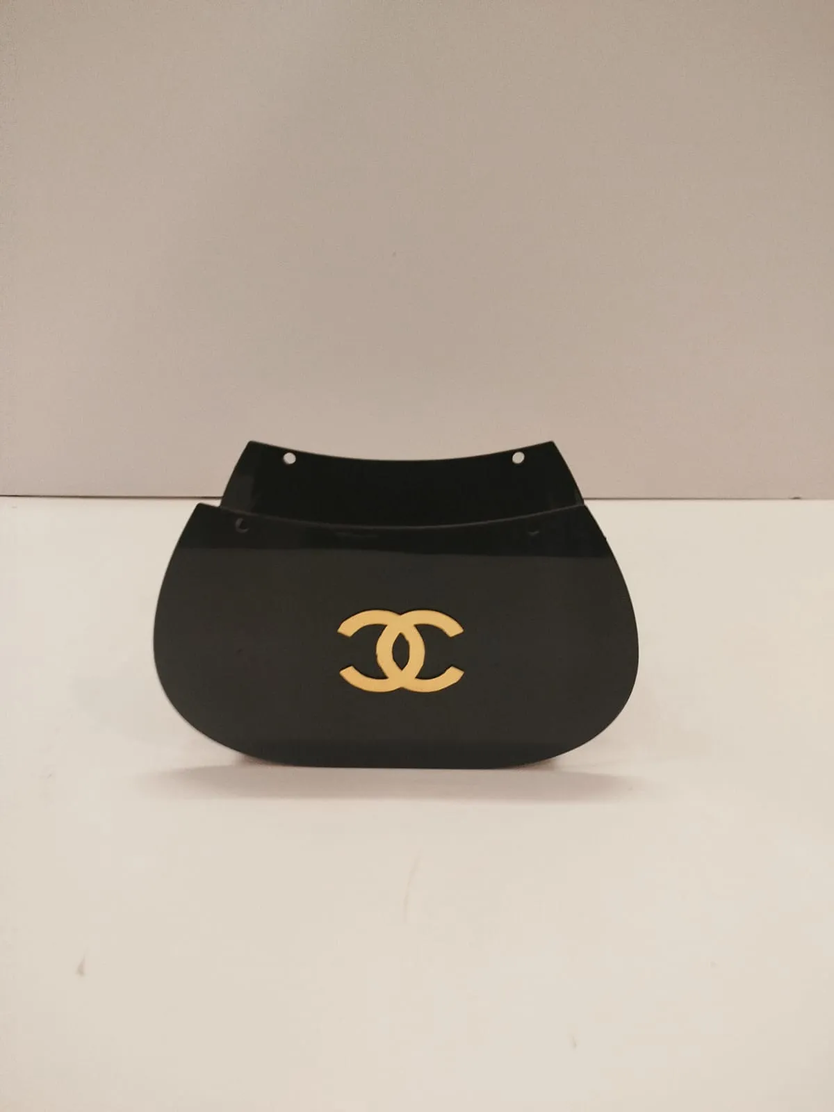 Black acrylic channel box Size 6x5 inches Height 3 inches