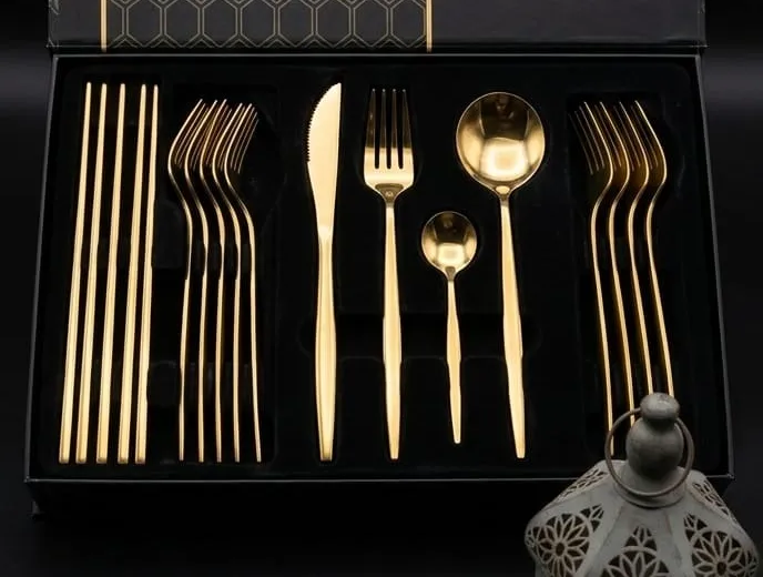 Premium Gold Cutlery Set (50)