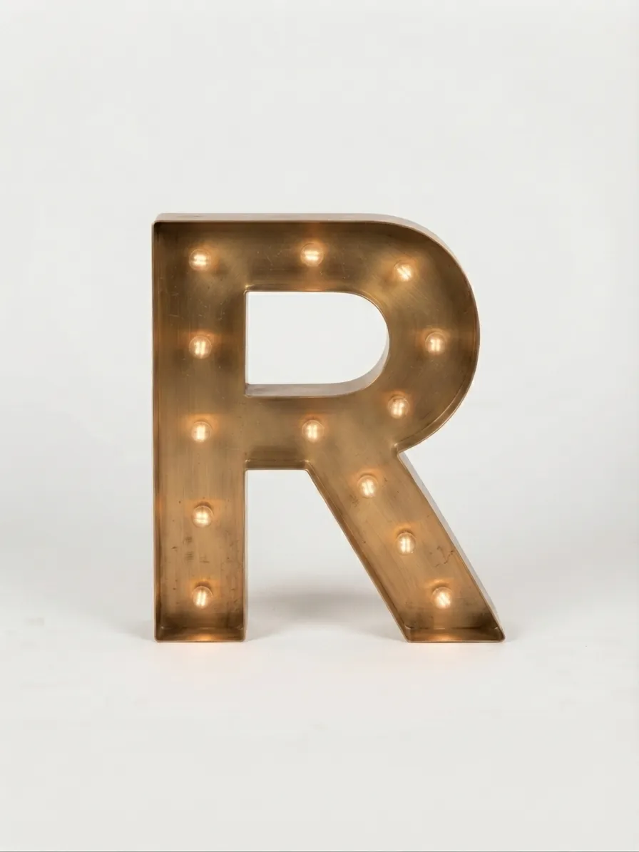 3D LED Letter R