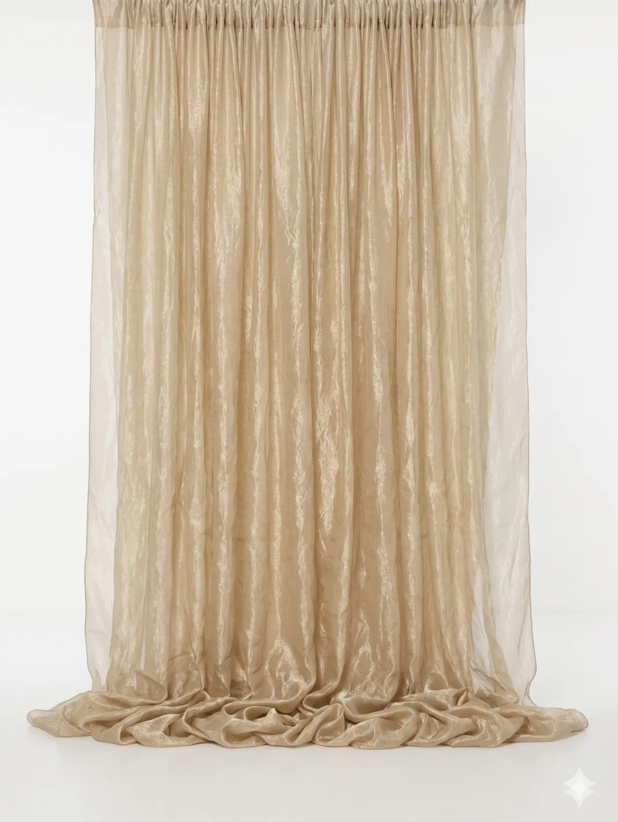 Golden chiffon Curtains