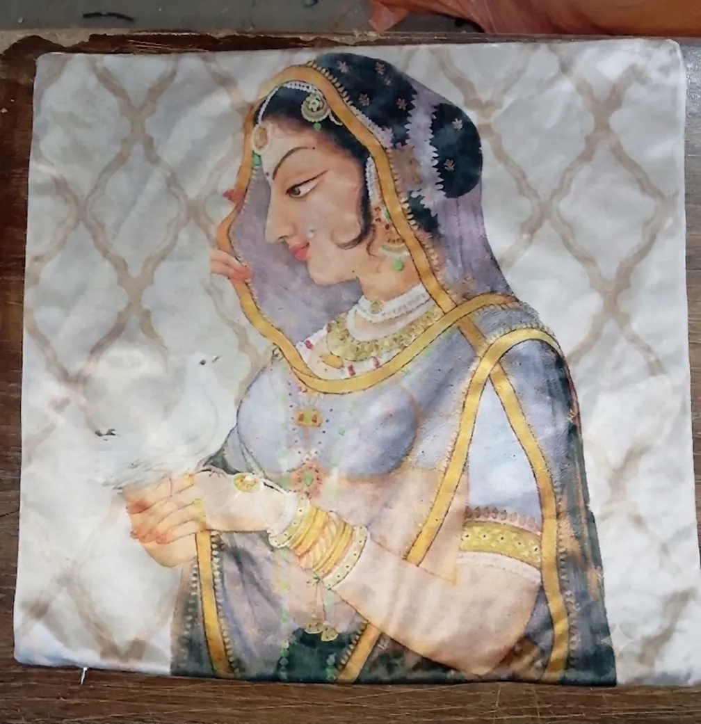 Mughal Queen Art Cushion Cover 