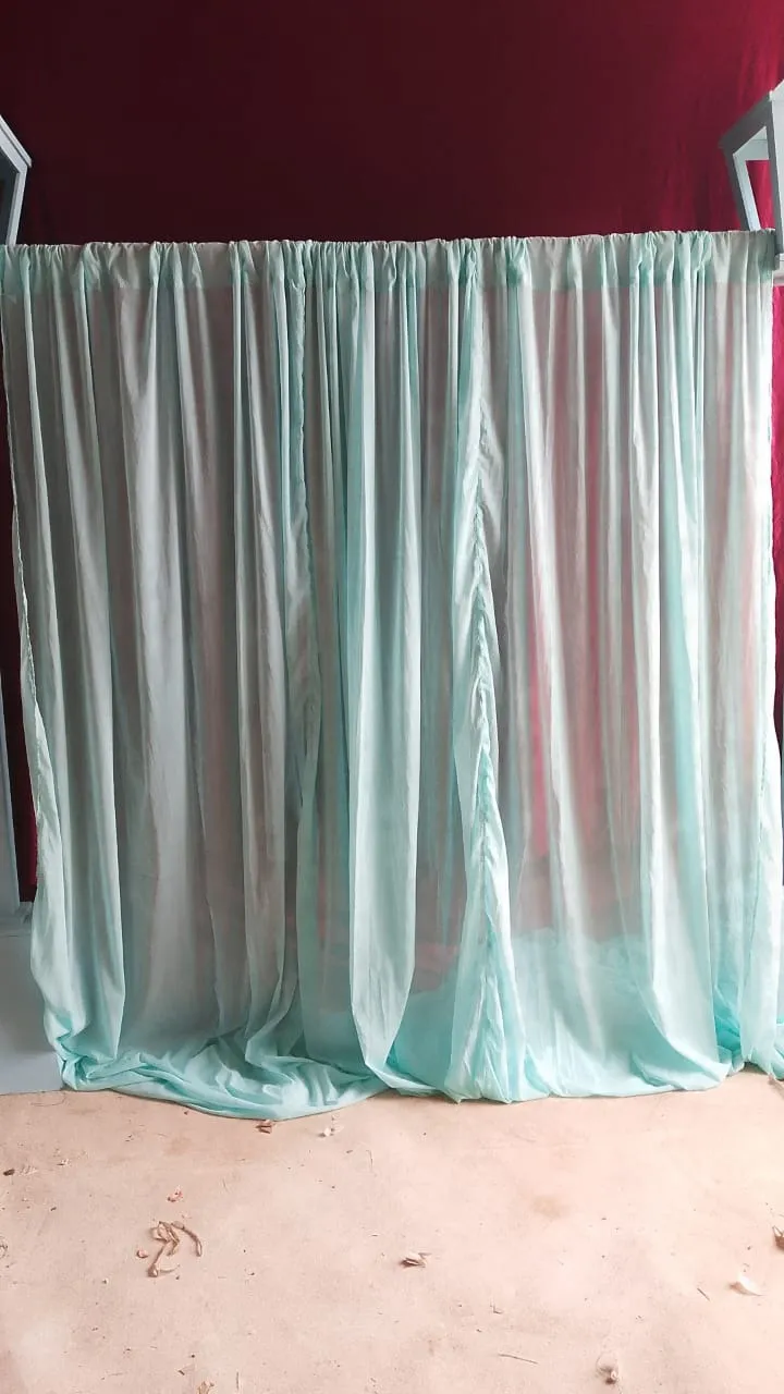 Powder Blue Chiffon Curtains (9)
