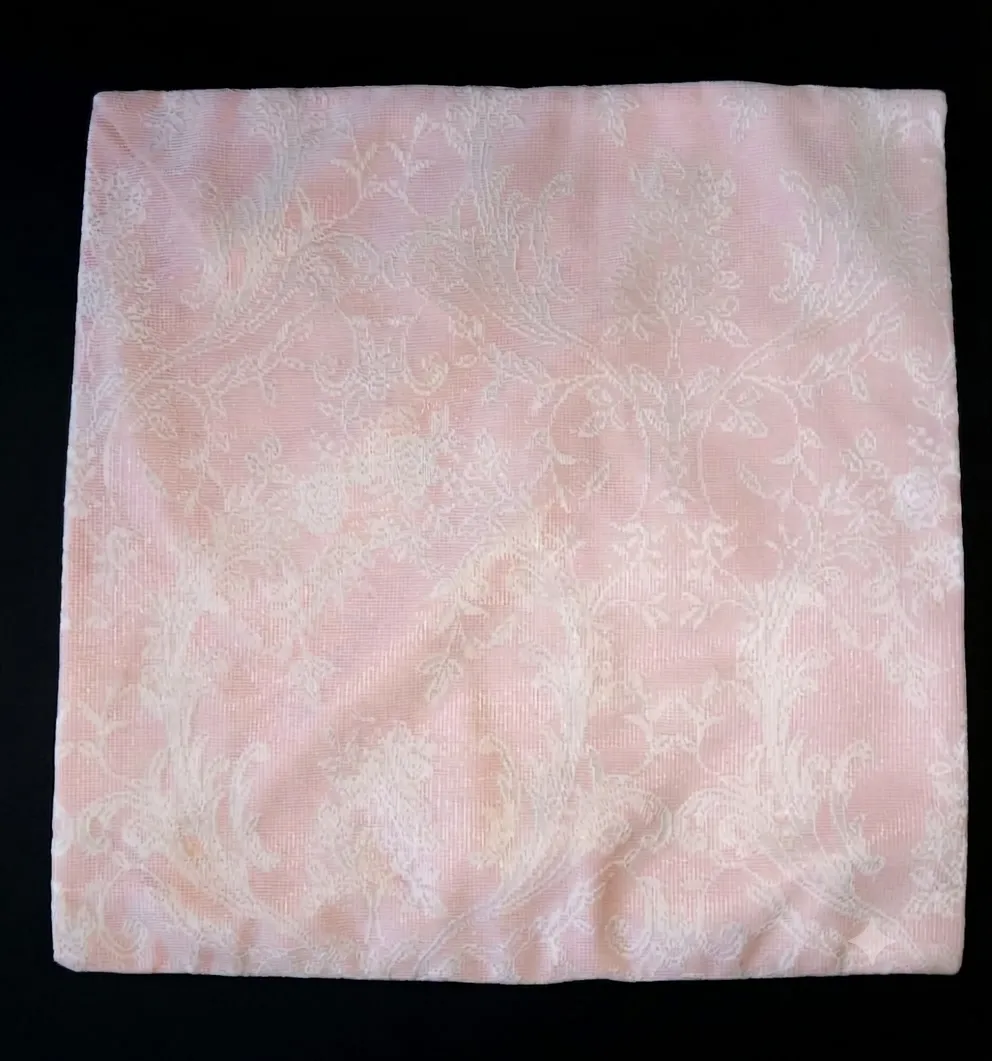 Light Pink Textured Cushion Cover 