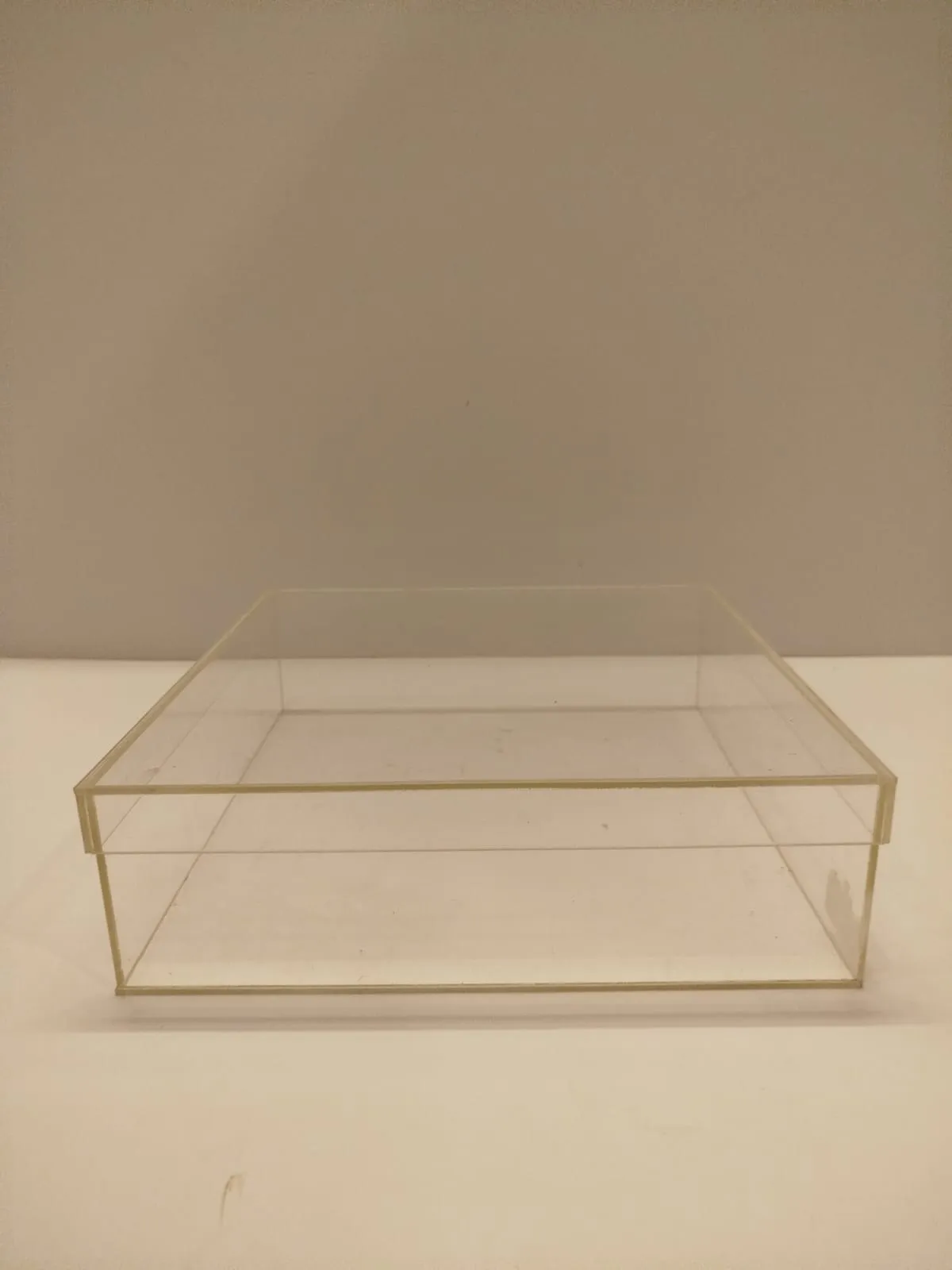 Acrylic box with lid SIZE 12x12 hight 4