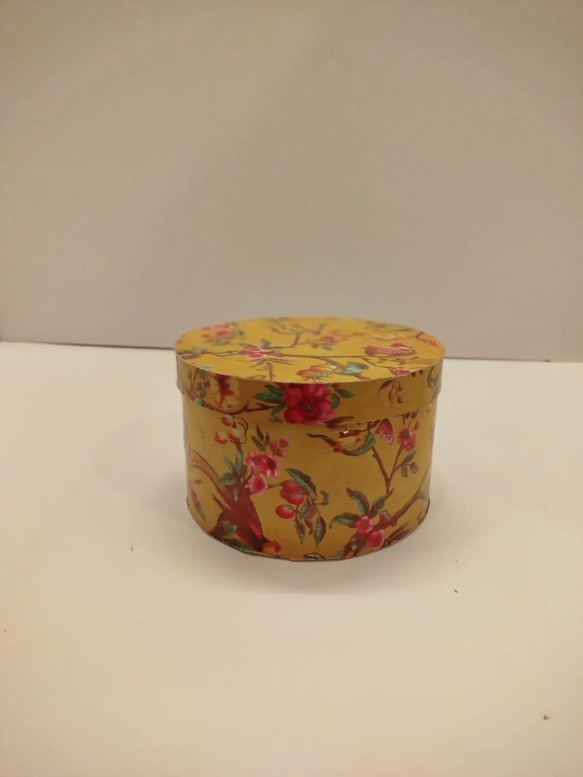 Mustard printed box Size 8x8 inches Height 5 inches